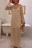 Judy  | Floral Long Sleeve Midi Dress