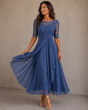 Luna | Lace and Chiffon Dress