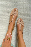 Retro peep toe sandals with T-strap