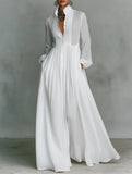 Barbara | Flowing Button-Front Maxi Dress