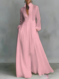 Ivy | Flowing Button-Front Maxi Dress